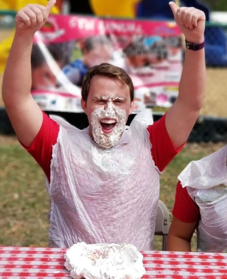 Compete in our Strawberry Pie Eating Contests during the Pickin' & Grinnin' Strawberry Jam Festival near Nashville, TN